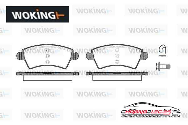 Achat de WOKING P6263.10 Kit de plaquettes de frein, frein à disque pas chères