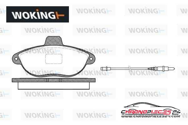 Achat de WOKING P7023.02 Kit de plaquettes de frein, frein à disque pas chères