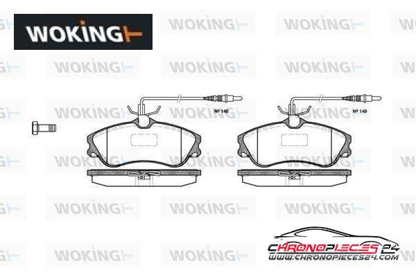 Achat de WOKING P7343.04 Kit de plaquettes de frein, frein à disque pas chères