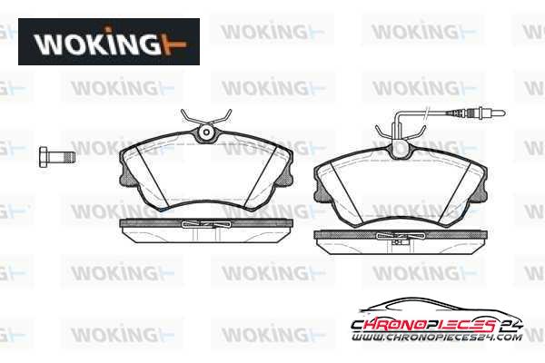 Achat de WOKING P7383.02 Kit de plaquettes de frein, frein à disque pas chères