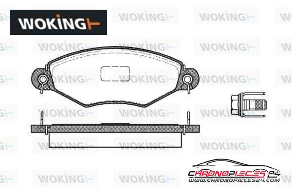 Achat de WOKING P7433.10 Kit de plaquettes de frein, frein à disque pas chères