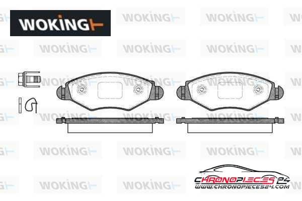 Achat de WOKING P7433.20 Kit de plaquettes de frein, frein à disque pas chères