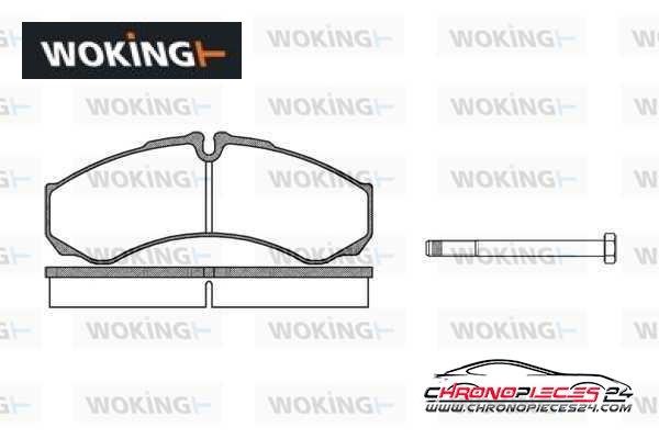 Achat de WOKING P7513.00 Kit de plaquettes de frein, frein à disque pas chères