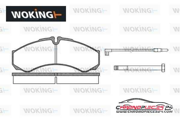 Achat de WOKING P7513.02 Kit de plaquettes de frein, frein à disque pas chères