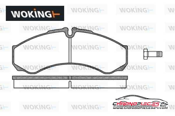 Achat de WOKING P7513.10 Kit de plaquettes de frein, frein à disque pas chères