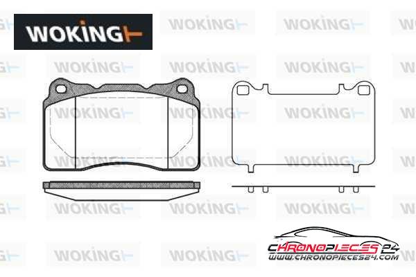 Achat de WOKING P7663.10 Kit de plaquettes de frein, frein à disque pas chères