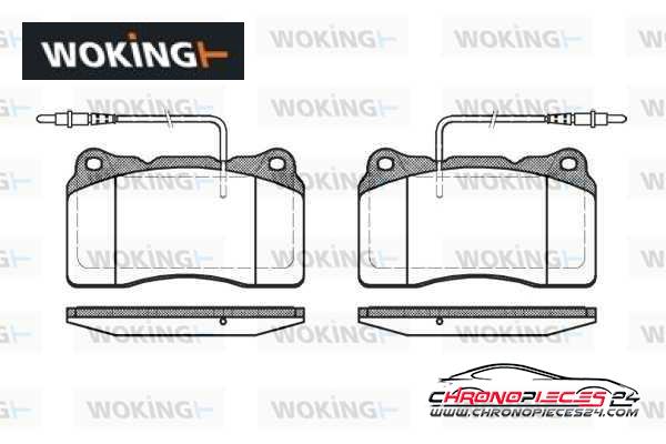 Achat de WOKING P7663.14 Kit de plaquettes de frein, frein à disque pas chères