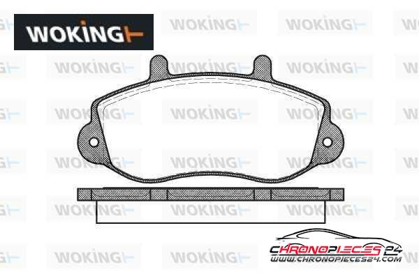 Achat de WOKING P7773.00 Kit de plaquettes de frein, frein à disque pas chères