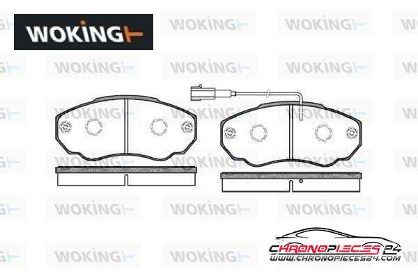 Achat de WOKING P8603.01 Kit de plaquettes de frein, frein à disque pas chères