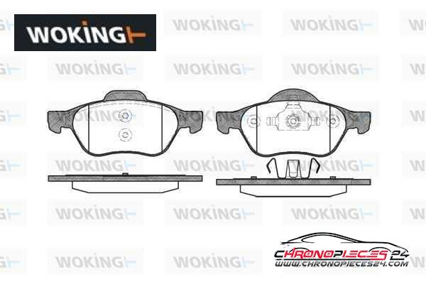 Achat de WOKING P8623.00 Kit de plaquettes de frein, frein à disque pas chères