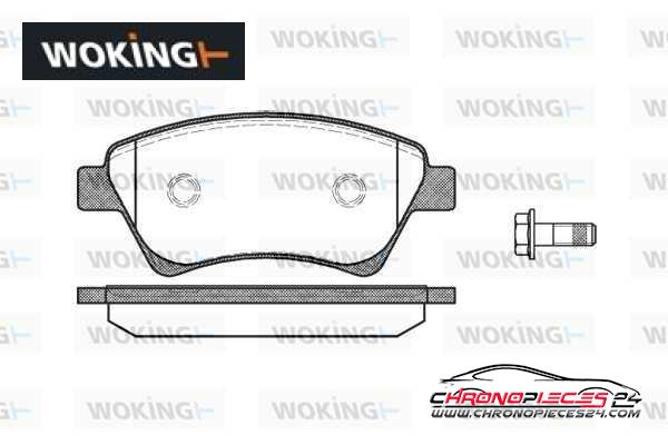 Achat de WOKING P8763.00 Kit de plaquettes de frein, frein à disque pas chères