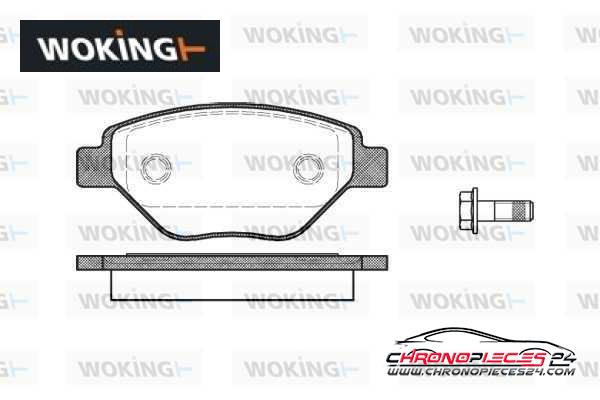 Achat de WOKING P8773.00 Kit de plaquettes de frein, frein à disque pas chères