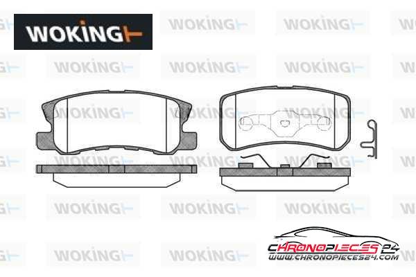 Achat de WOKING P9033.02 Kit de plaquettes de frein, frein à disque pas chères