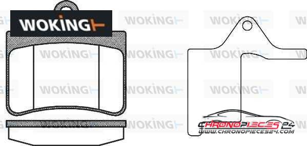 Achat de WOKING P9303.20 Kit de plaquettes de frein, frein à disque pas chères