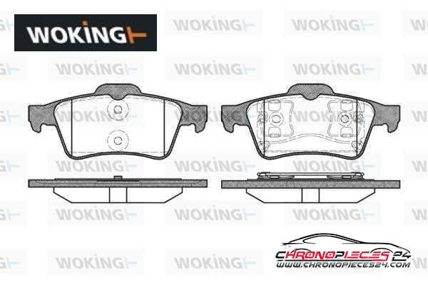 Achat de WOKING P9423.00 Kit de plaquettes de frein, frein à disque pas chères