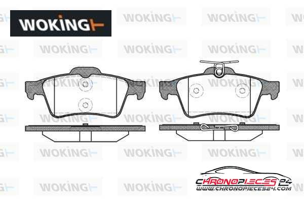 Achat de WOKING P9423.20 Kit de plaquettes de frein, frein à disque pas chères