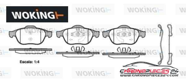 Achat de WOKING P9433.20 Kit de plaquettes de frein, frein à disque pas chères