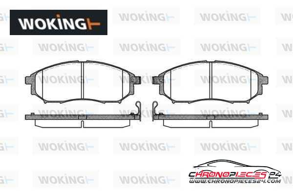 Achat de WOKING P9523.14 Kit de plaquettes de frein, frein à disque pas chères