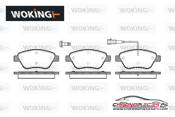 Achat de WOKING P9583.01 Kit de plaquettes de frein, frein à disque pas chères