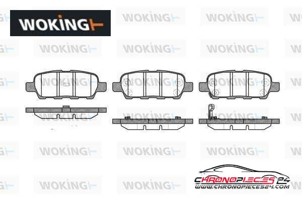 Achat de WOKING P9763.01 Kit de plaquettes de frein, frein à disque pas chères