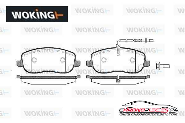 Achat de WOKING P9793.12 Kit de plaquettes de frein, frein à disque pas chères