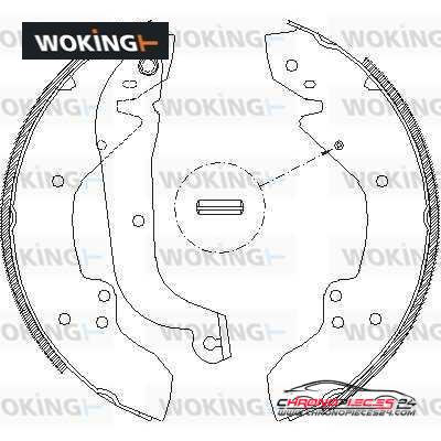 Achat de WOKING Z4056.01 Jeu de mâchoires de frein pas chères