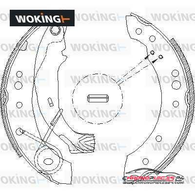 Achat de WOKING Z4149.00 Jeu de mâchoires de frein pas chères