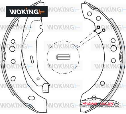 Achat de WOKING Z4149.02 Jeu de mâchoires de frein pas chères