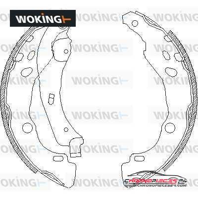 Achat de WOKING Z4152.00 Jeu de mâchoires de frein pas chères