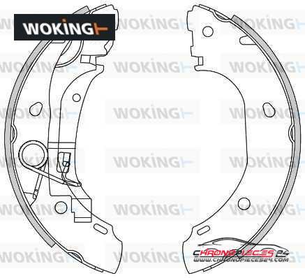 Achat de WOKING Z4163.00 Jeu de mâchoires de frein pas chères