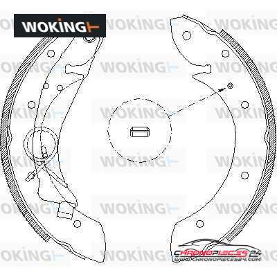 Achat de WOKING Z4419.00 Jeu de mâchoires de frein pas chères