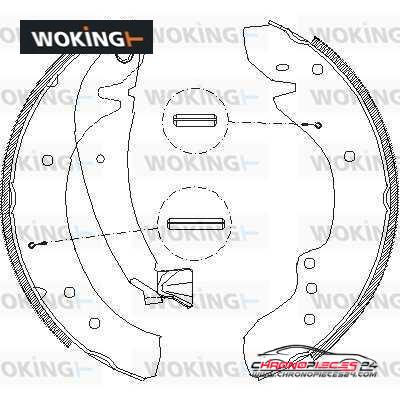 Achat de WOKING Z4718.00 Jeu de mâchoires de frein pas chères