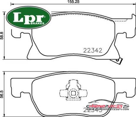 Achat de LPR 05P2048 Kit de plaquettes de frein, frein à disque pas chères