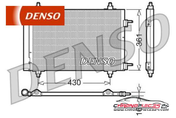 Achat de DENSO DCN07019 Condensateur, climatisation pas chères