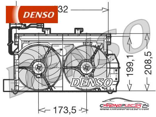 Achat de DENSO DER07001 Ventilateur, refroidissement du moteur pas chères