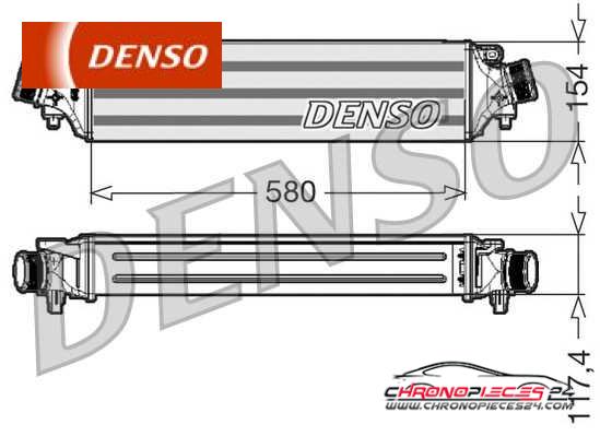 Achat de DENSO DIT01002 Intercooler, échangeur pas chères