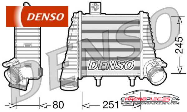 Achat de DENSO DIT02016 Intercooler, échangeur pas chères