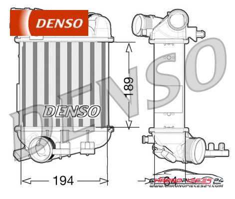 Achat de DENSO DIT02027 Intercooler, échangeur pas chères