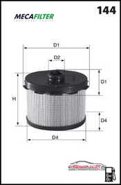 Achat de MECAFILTER ELG5236 Filtre à carburant pas chères