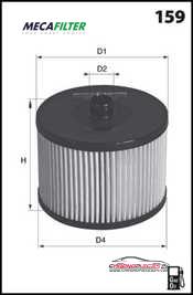 Achat de MECAFILTER ELG5293 Filtre à carburant pas chères