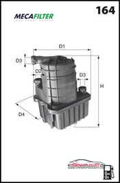 Achat de MECAFILTER ELG5317 Filtre à carburant pas chères