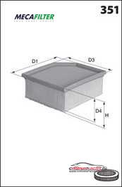 Achat de MECAFILTER ELP9490 Filtre à air pas chères