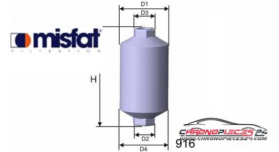 Achat de MISFAT E506 Filtre à carburant pas chères