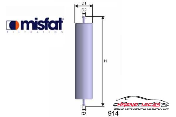 Achat de MISFAT E508 Filtre à carburant pas chères