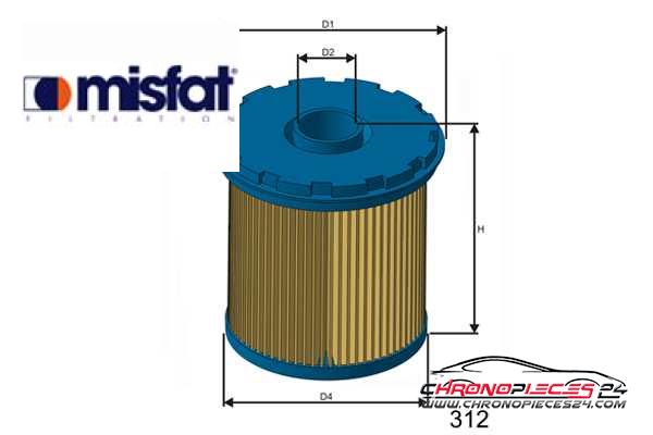 Achat de MISFAT FM655 Filtre à carburant pas chères