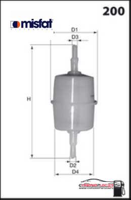 Achat de MISFAT E001 Filtre à carburant pas chères
