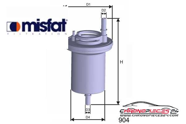 Achat de MISFAT E100 Filtre à carburant pas chères