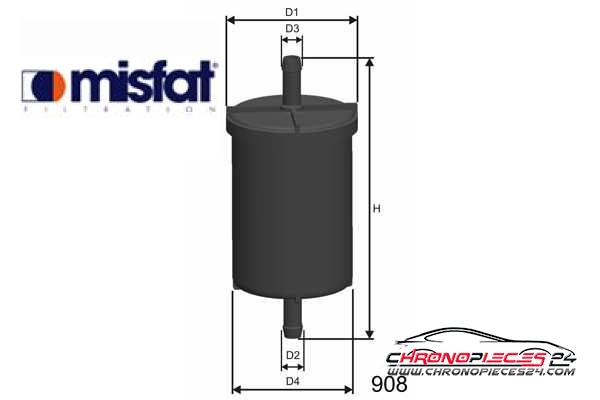 Achat de MISFAT E710 Filtre à carburant pas chères