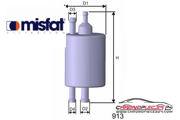 Achat de MISFAT E841 Filtre à carburant pas chères