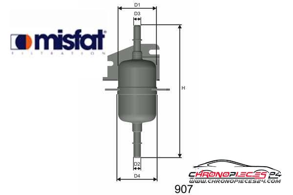 Achat de MISFAT E105 Filtre à carburant pas chères